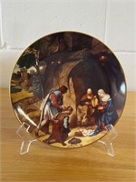 Adoration of the shepherds Madonna & child plate