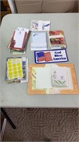 Card stock, Stickers, and Mini Notebooks