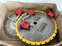 Flat w/12" saw blade, pipe clamps