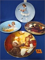 4 Collectors plates Knowles Norman Rockwell