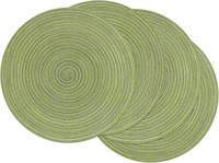 SHACOS Round Placemats Set of 4 Round Table Placem