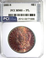 1882-S Morgan MS65+ PL LISTS $475