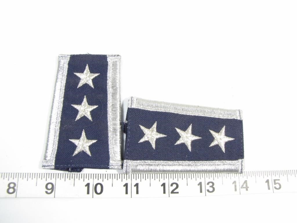 Pair NOS USAF 3-Star General Short Rank 4F1