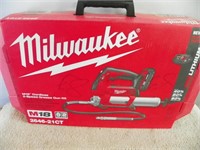Unused M18 Milwaukee 2 speed cordless grease gun