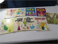 (9) 70s/80s Funny Cartoon Type Books Sex Etc