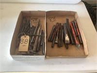 2 boxes chisels and punches