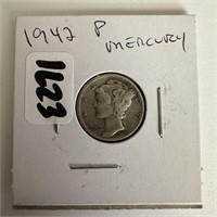 1942 MERCURY SILVER DIME