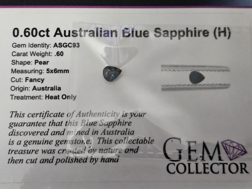 .60ct Australian Blue Sapphire