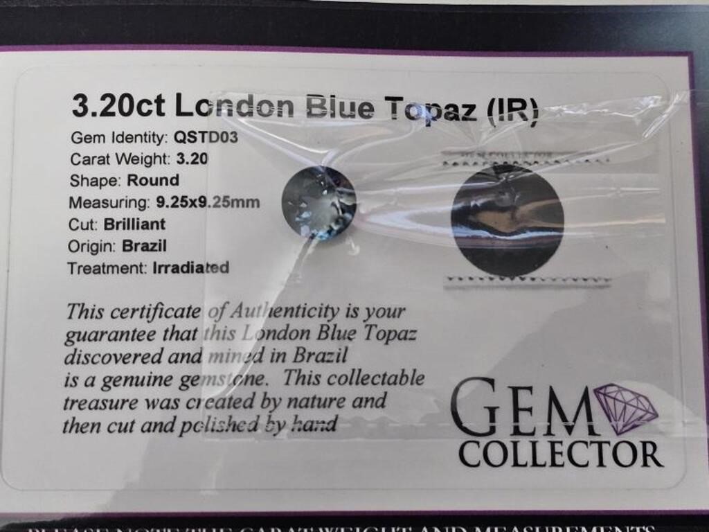 3.20ct London Blue Topaz