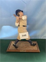 (1) Figurine of Babe Ruth "60 Home Run"
