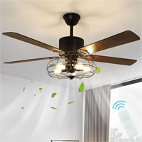 Depuley 52' Fan  5 Blades  Black