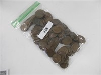 Approximately 100 wheat back pennies