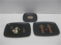 Three Southwestern Serving Trays See Info