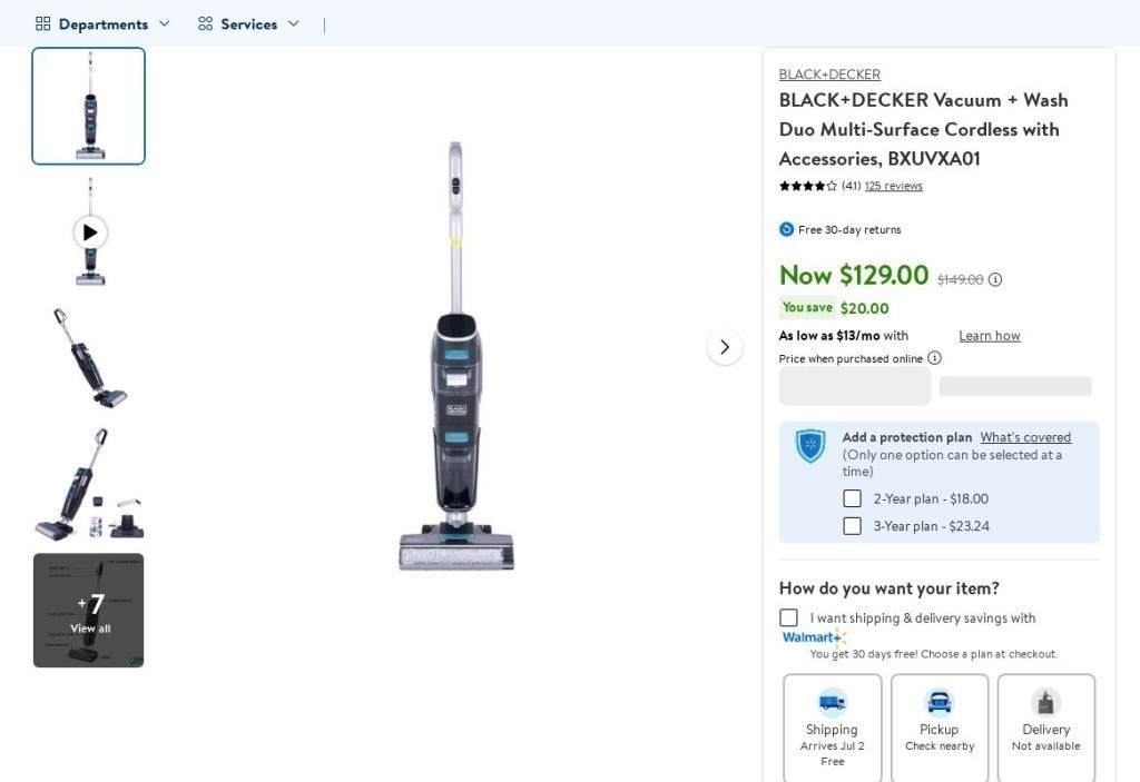 C1010  B+D Vacuum + Wash Duo Cordless (BXUVXA01)