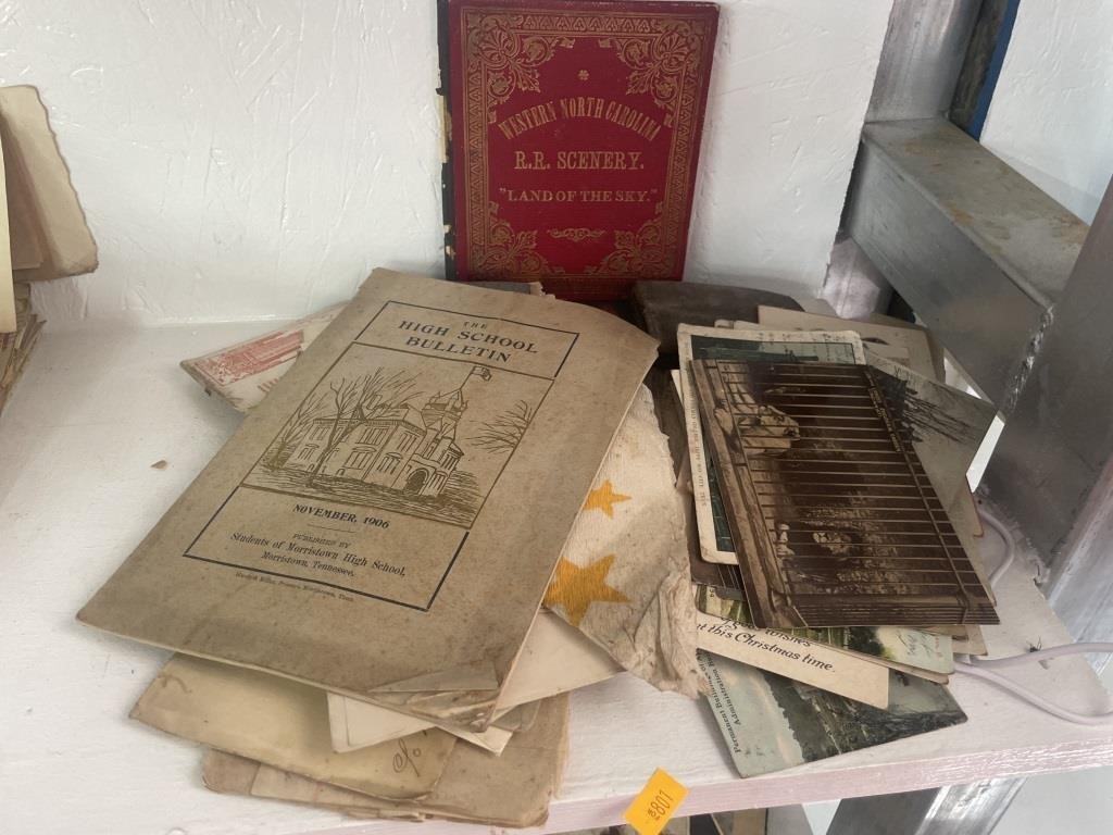 Ww1 letter, vintage reading material and