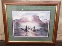 Lovely Western Print by T. Morgan Crain. 23"x19"