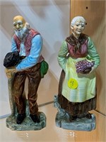 PAIR OF EARLY FIGURINES