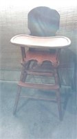 Wooden high chair