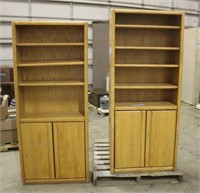 (2) Bookcases, Approx 30"x13"x70"