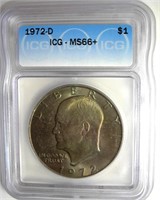 1972-D Ike ICG MS66+ LISTS $575
