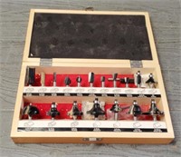 Craftsman Router Bit Set In Wooden Box