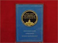 (1) 1977 Jimmy Carter .925 SILVER Proof Medal