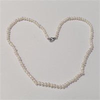 $100 Silver Fresh Water Pearl 14" For Kid Necklace