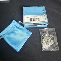 Vintage Snowflake w/ necklace in original package.