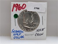 1960 90% Silv Franklin Half $1 Dollar