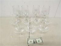 Madison P/U Only 7 Crystal Etched Martini Glasses