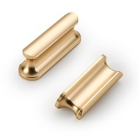 9BUILD 10 Pack 2 Inch Brushed Gold Cabinet Knobs D