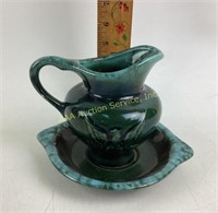 Hull USA Pottery Green Eagle Pitcher (stamped