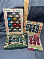 Vintage shiny brite Christmas ornaments