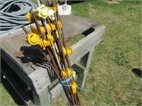 Electric fence stakes