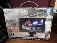 Supersonic 7” Portable LCD TV with FM Radio