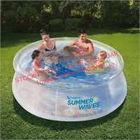 Summer Waves 8’ Transparent Quick Set Pool