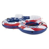 Intex Inflatable American Flag Double Pool Float