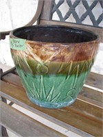 Glazed planter-no markings