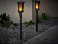 2x Flame Torch Path Lights 2 Per Pack