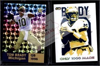 Tom Brady 1996 Michigan prism rookie card