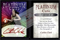 Caitlin Clark Platinum Cuts facsimile auto