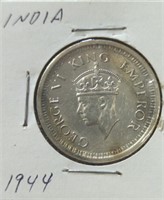 1944 India coin one rupee UNC?