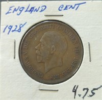 1928 English large cent
