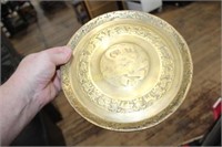 LARGE BRASS ASIAN PLATE