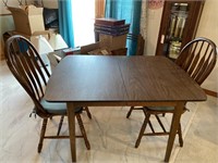 Wooden Table & 2 Chairs