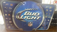 Bud Light NFL Metal Sign, 47" x 29"