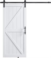 36'x84' MDF Barn Door with Kit  White