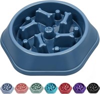 Dog Slow Food Feeding Pet Bowl (Blue)