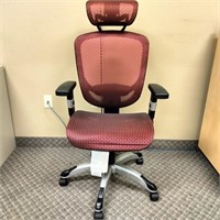 Mesh Ergonomic Office Chair - Red       (R# 203)
