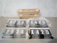 (4) LED "Transign" Electric Bus Numbers